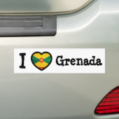 Grenada Flag Bumpersticker (Op auto)
