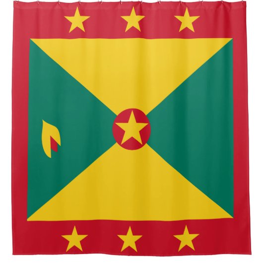 Grenada Flag Douchegordijn (Voorkant)