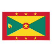 Grenada Flag Foto Afdruk (Voorkant)