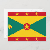 Grenada Flag GD Briefkaart (Voorkant / Achterkant)