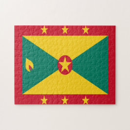 Grenada Flag Jigzaag Puzzle Legpuzzel