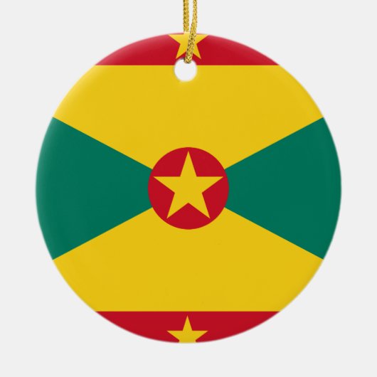 Grenada Flag Keramisch Ornament (Voorkant)
