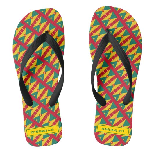 GRENADA FLAG Patriottic Custom Scripting Carnival Teenslippers (Voetbed)