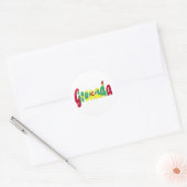 Grenada Flag Ronde Sticker (Envelop)