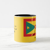 GRENADA FLAG Scripting Gepersonaliseerd patriottis Tweekleurige Koffiemok (Center)