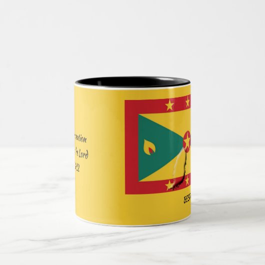 GRENADA FLAG Scripting Gepersonaliseerd patriottis Tweekleurige Koffiemok (Center)