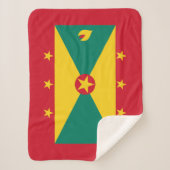 Grenada Flag Sherpa Deken (Voorkant)