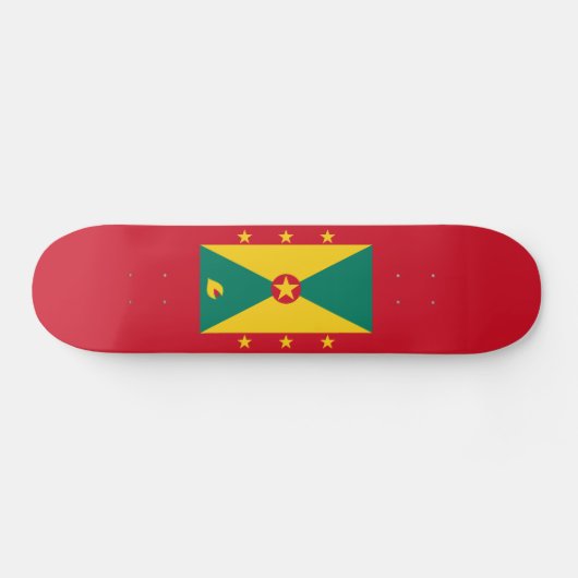 Grenada Flag Skateboard (Horizontaal)