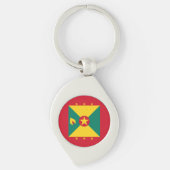 Grenada Flag Sleutelhanger (Voorkant)