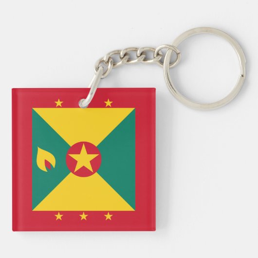 Grenada Flag Sleutelhanger (Achterkant)