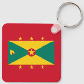 Grenada Flag Sleutelhanger (Achterkant)