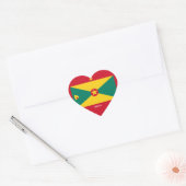Grenada Flag Splendid Patriotic Hart Sticker (Envelop)
