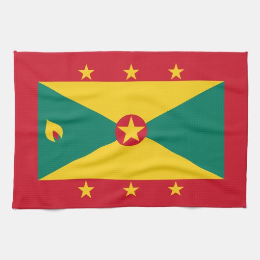 Grenada Flag Theedoek (Horizontaal)