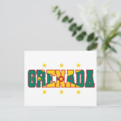 Grenada Flag Varsity Grenadian Carnaval Briefkaart (Staand voorkant)