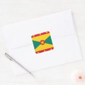 Grenada Flag Vierkante Sticker (Envelop)