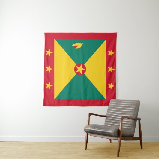 Grenada Flag Wandkleed (In Situ (horizontaal))