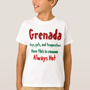 Grenada hete meisjes en jongens t-shirts