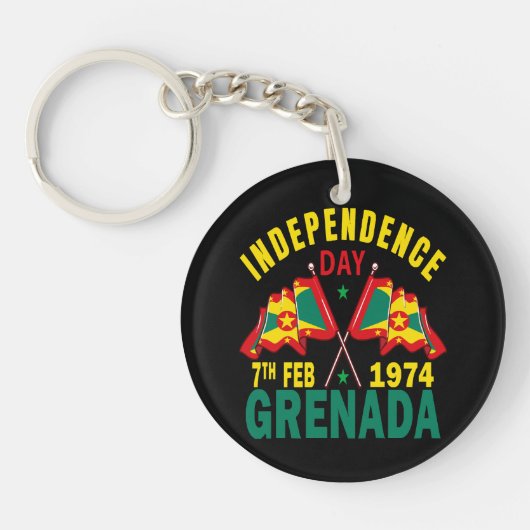 Grenada Independence Day Sleutelhanger (Voorkant)