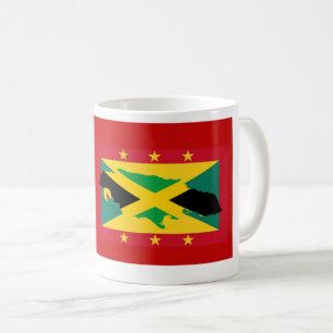 GRENADA JAMAICA VLAG Gezegende Natie Gemengde Afko Koffiemok