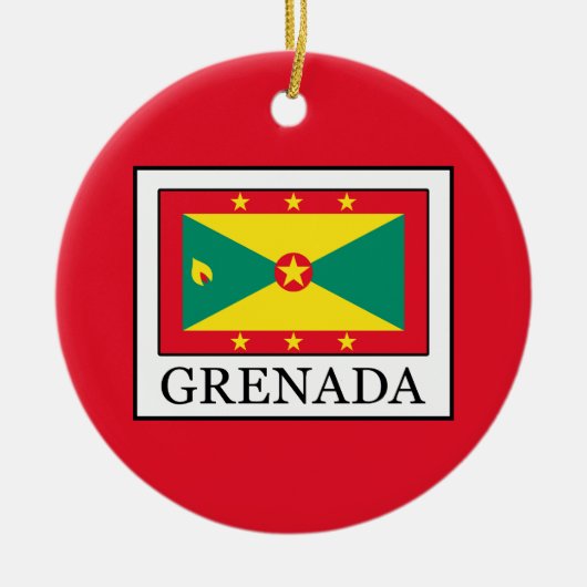 Grenada Keramisch Ornament (Voorkant)
