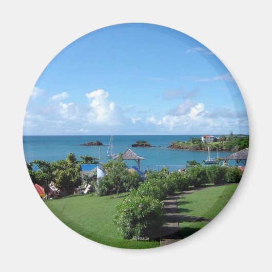 Grenada landschap magneet (Voorkant)