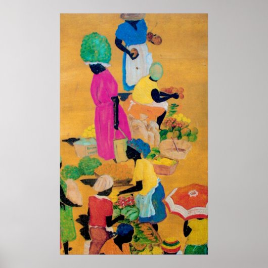 Grenada Market Scene Poster (Voorkant)
