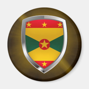 Grenada Mettalic Emblem Magneet