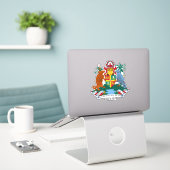 Grenada - nationaal wapenschild patriottisch sticker (Laptop op bureau)