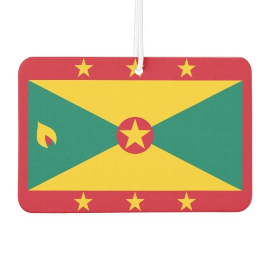 Grenada National World Flag Luchtverfrisser (Voorkant)
