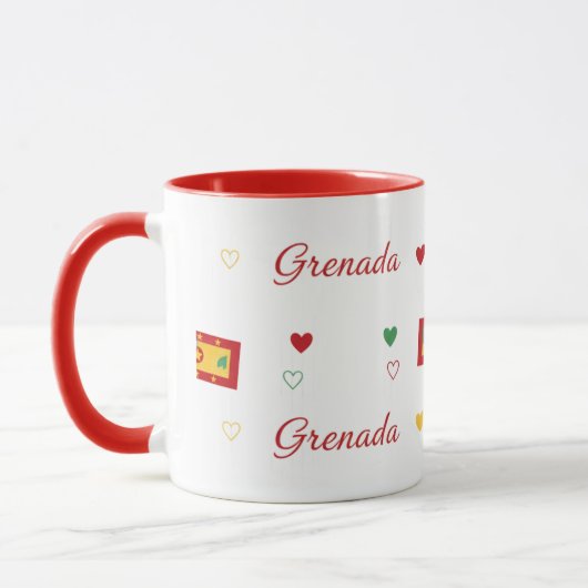 Grenada Roots Pattern Mug | Caribbean Flag (Gauche)
