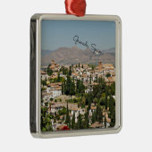 Grenada, Spanje cityscape Metalen Ornament (Rechts)