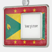 Grenada Verzilverd Kader Ornament (Links)
