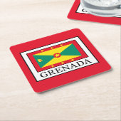 Grenada Vierkante Kartonnen Onderzetter (Schuin)