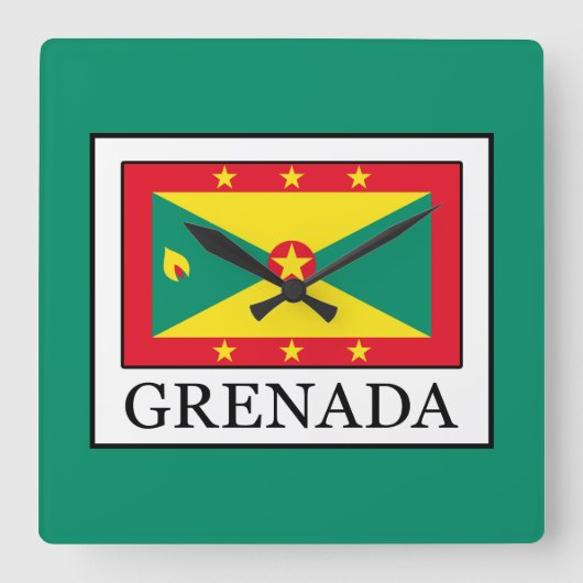 Grenada Vierkante Klok (Voorkant)