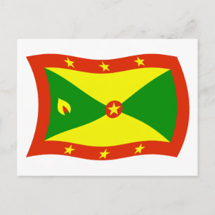 Grenada Vlag Ansichtkaart Briefkaart