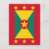 Grenada vlag briefkaart (Voorkant)