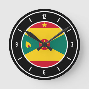 Grenada Vlag Elegant Ronde Klok