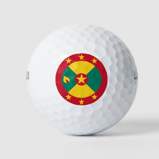 Grenada vlag golfballen (Voorkant)