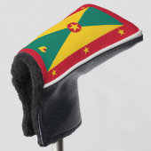 Grenada vlag golfheadcover (3/4 voorkant)