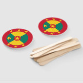 Grenada vlag handwaaier (Niet-gemonteerd)