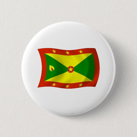 Grenada Vlag Knop Ronde Button 5,7 Cm (Voorkant)