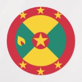 Grenada vlag labels (Design 1)