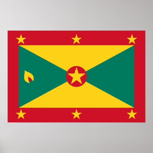 Grenada vlag poster (Voorkant)