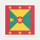 Grenada vlag servet (Voorkant)