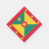 Grenada vlag servet (Hoek)