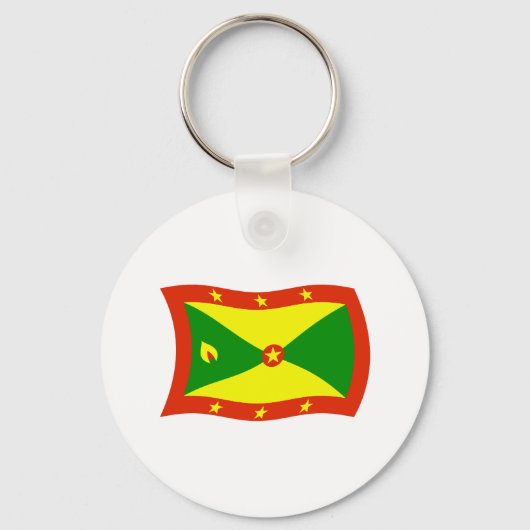 Grenada Vlag Sleutelhanger (Voorkant)