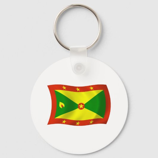 Grenada Vlag Sleutelhanger (Voorkant)