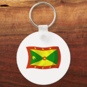 Grenada Vlag Sleutelhanger (Voorkant)