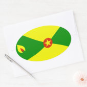 Grenada Vlag Sticker (Envelop)