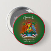 Grenada wapenstilstand ronde button 7,6 cm (Voorkant /achterkant)